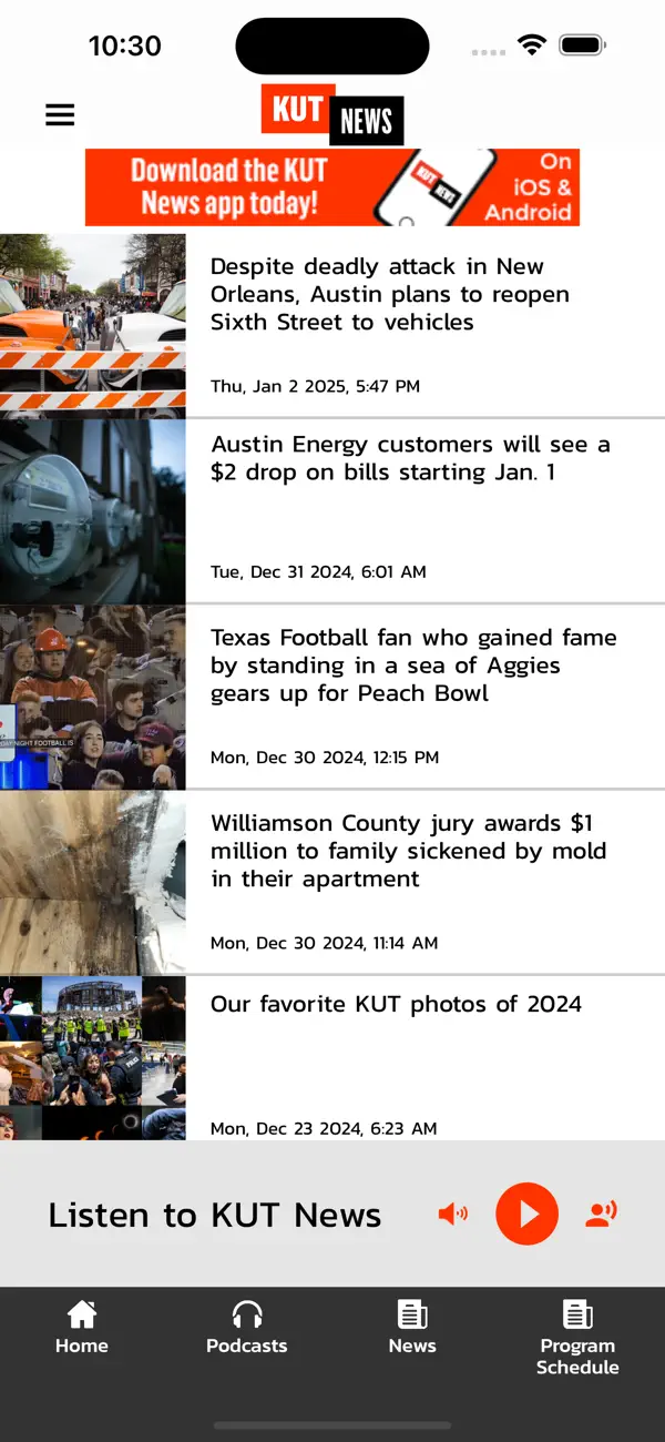 Screenshot #1 pour KUT News 90.5