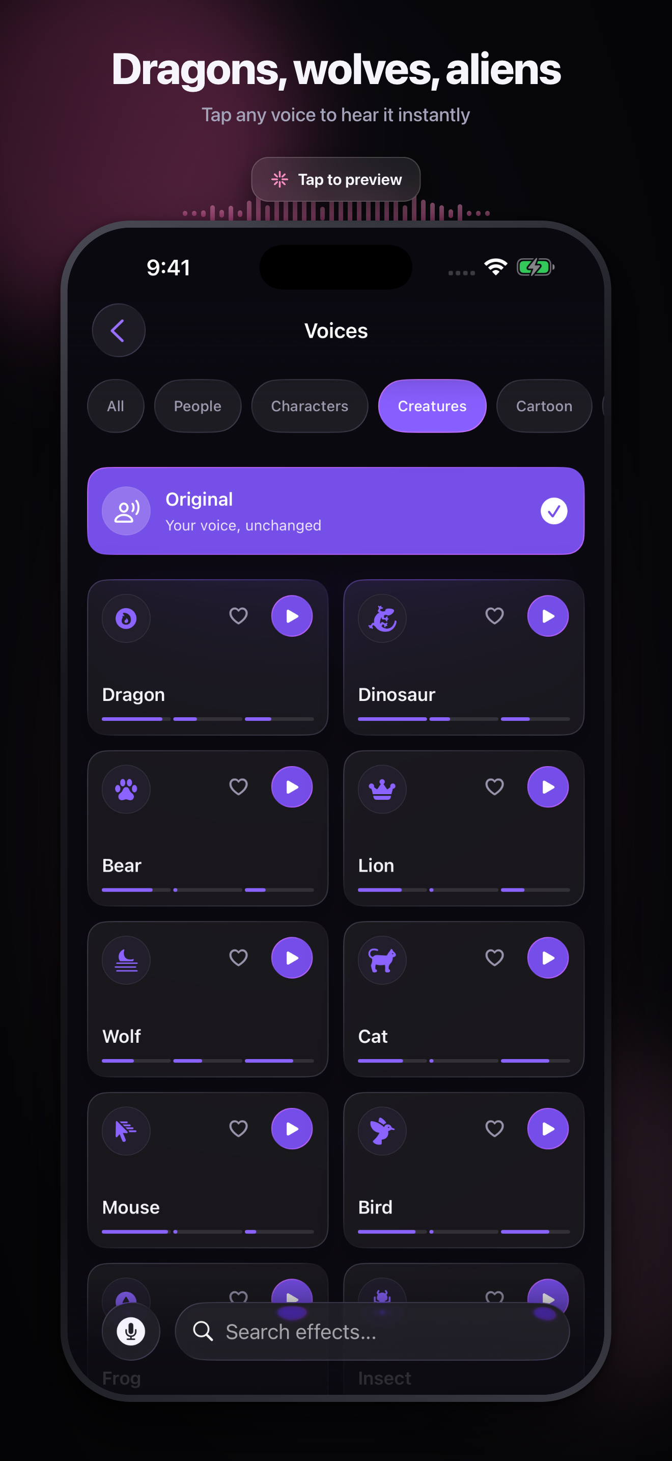 Live Voice Changer: Effects screenshot 3