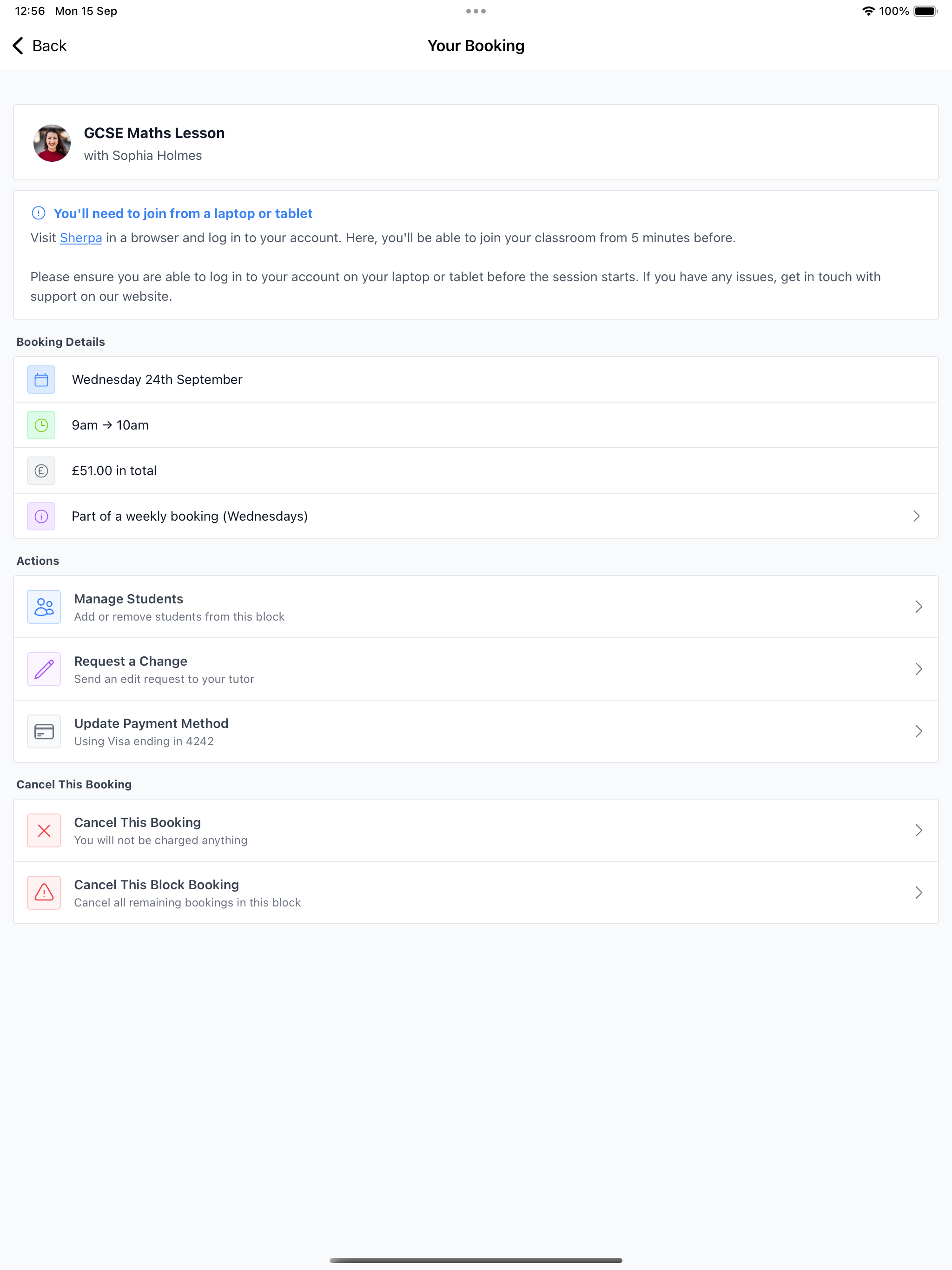 Sherpa Tutors screenshot 11