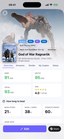 VideoGamesKeeper: Game Tracker screenshot