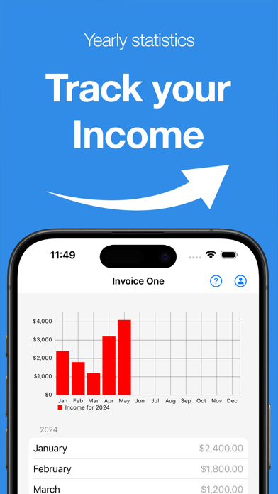 Invoice One: Create & Share Screenshot
