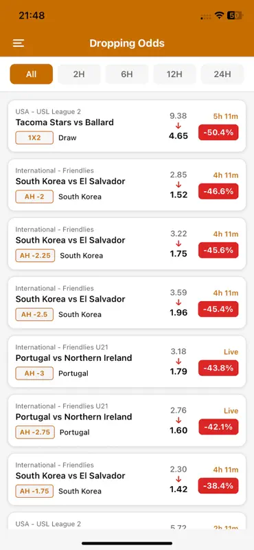 Odds Tracker: Football Lines screenshot 4 of 7
