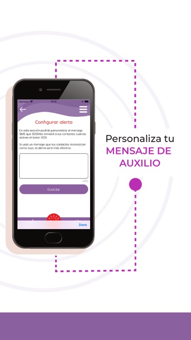 SOSFem - Botón de pánico/SOS Screenshot