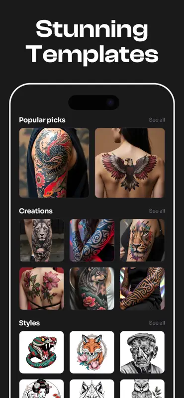 AI Tattoo Generator・Tattooist screenshot 7 of 9