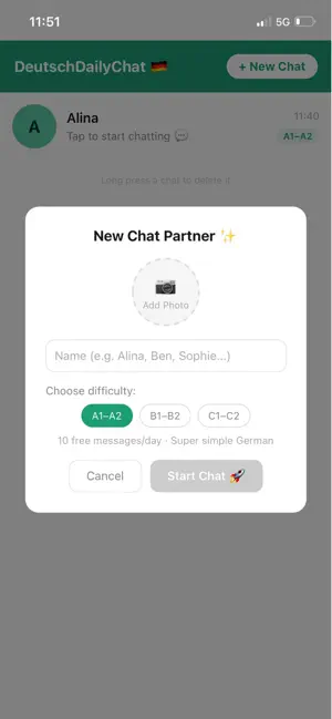 DeutschDailyChat screenshot 3