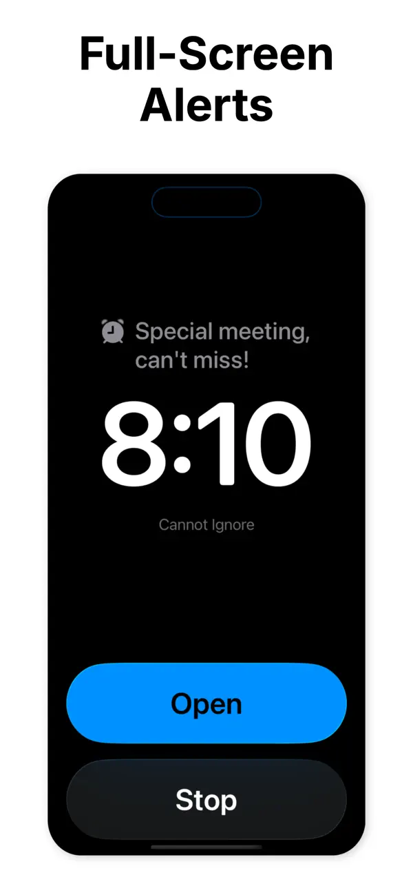 Cannot Ignore - Super Alarms Screenshot 1