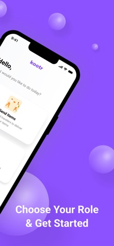 Kootr - Parcel Delivery App screenshot