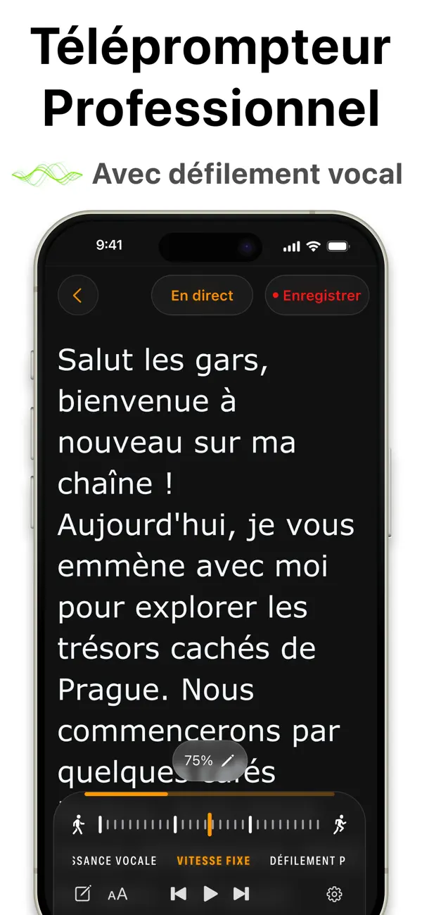 Screenshot #1 pour Téléprompteur
