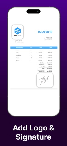 Invoice Maker - PDF Receipts Screenshot 4 of 6