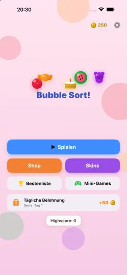 Скриншот Bubble Sort! на iPhone 1