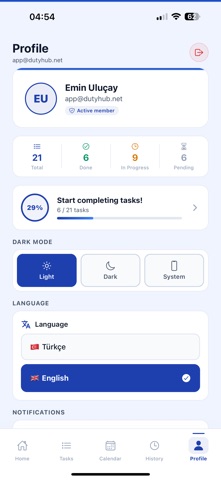 Duty Hub iPhone screenshot