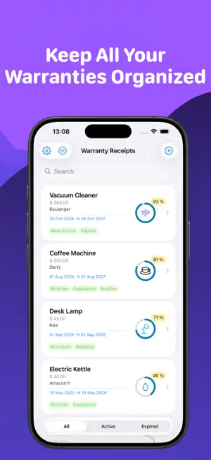 Warranty Receipt Tracker screenshot 2