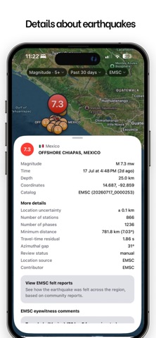 QuakeSight: Earthquakes Screenshot 4 of 7