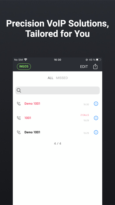 INGOS Phone Screenshot