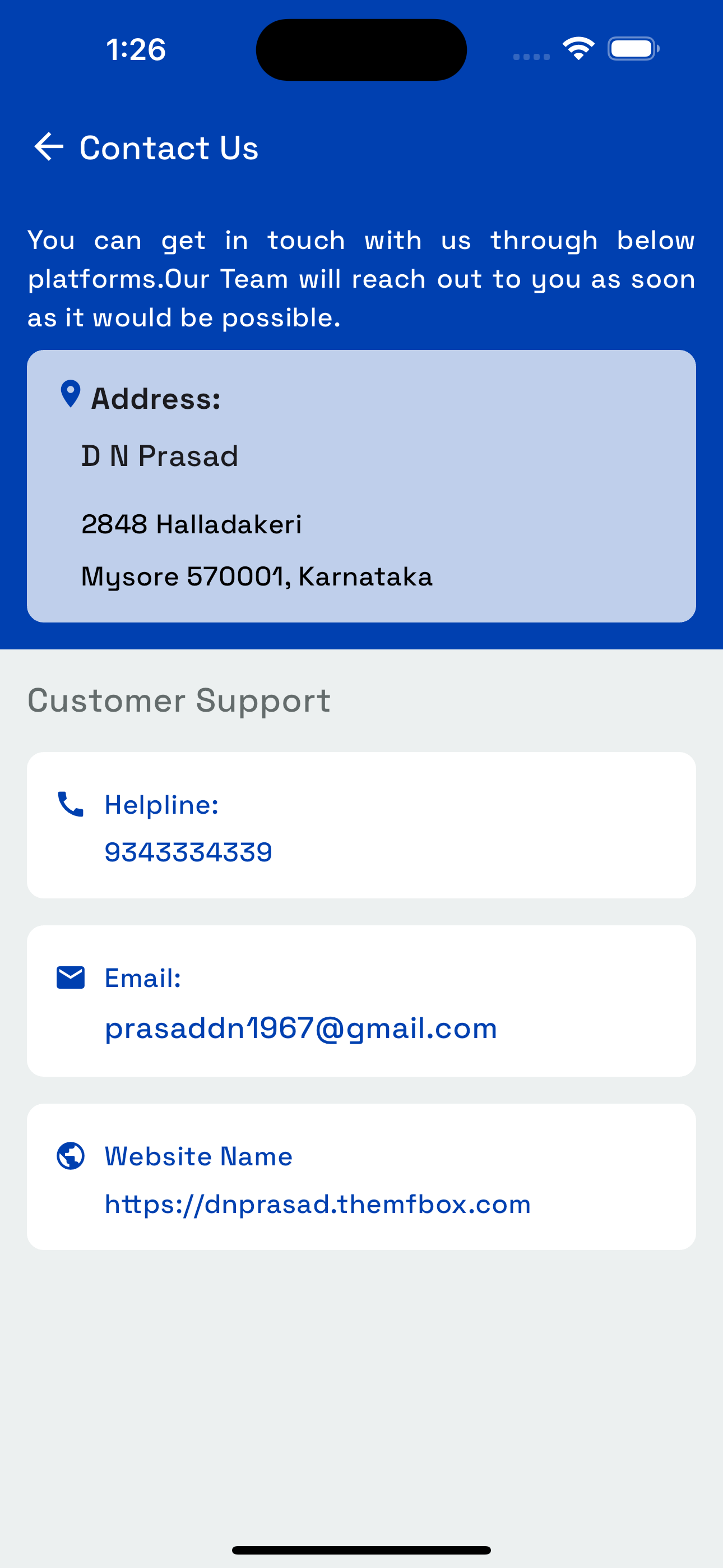 D N Prasad