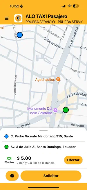 ALO TAXI Pasajero screenshot 1