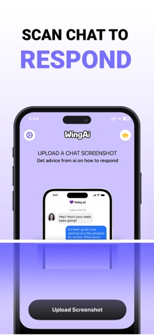 Wing AI - Dating Advice iPhone screenshot