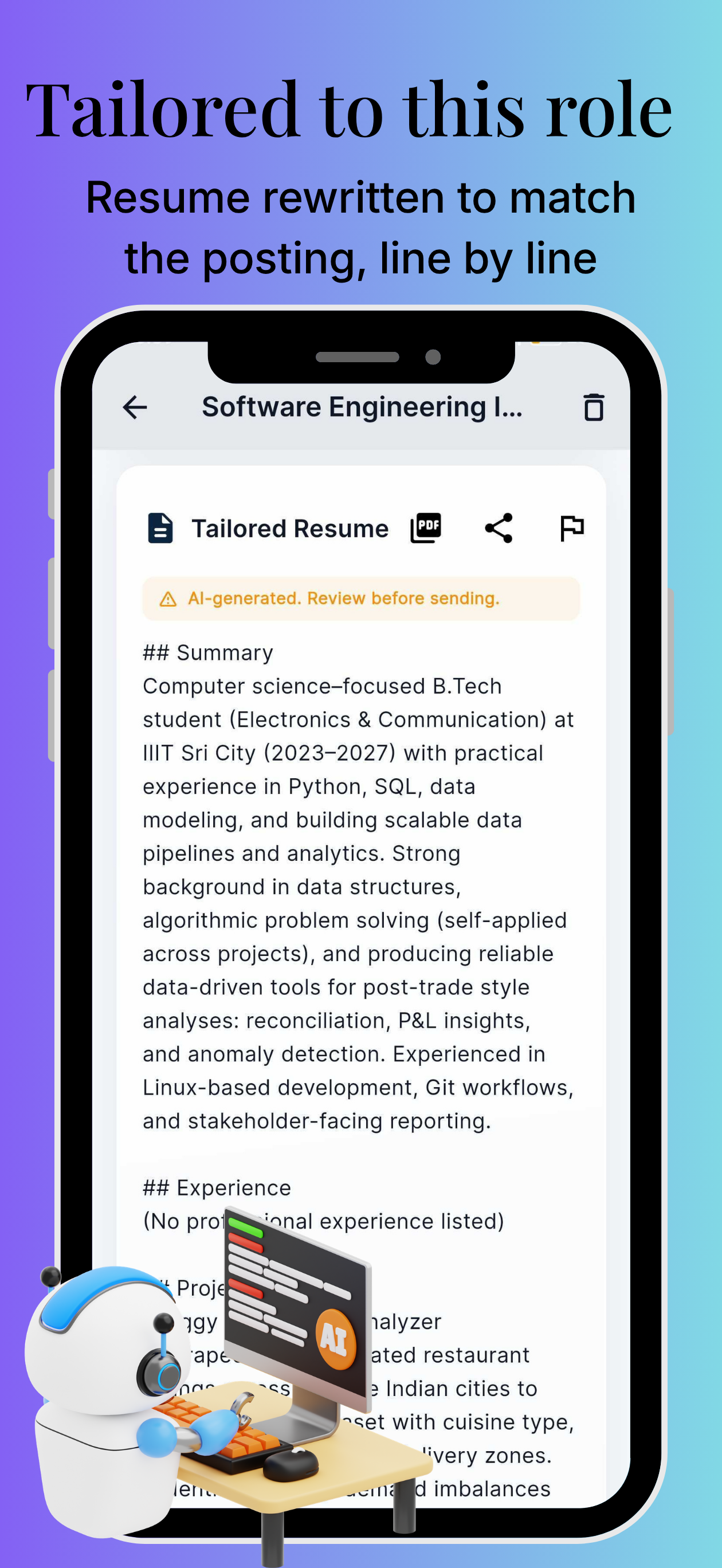 ApplyAI: Tailored Job Apply screenshot 7
