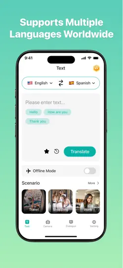 Скриншот VoiceSync Translate на iPhone 1