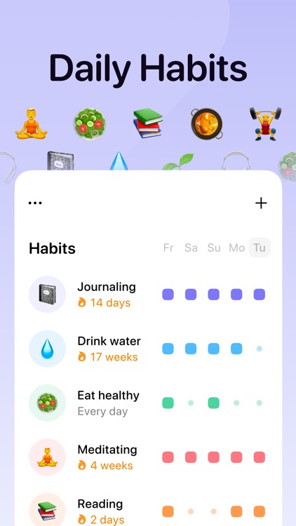 Habit tracker - Patterns