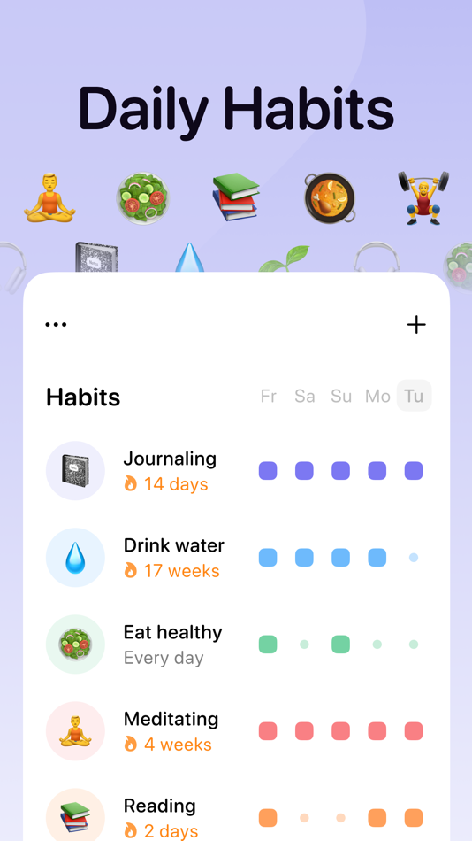 #1. Habit tracker - Patterns (iOS) 由: Andrew Tanchuk