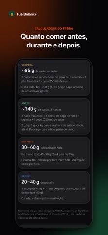 FuelBalance: Nutrição e Treino screenshot 4