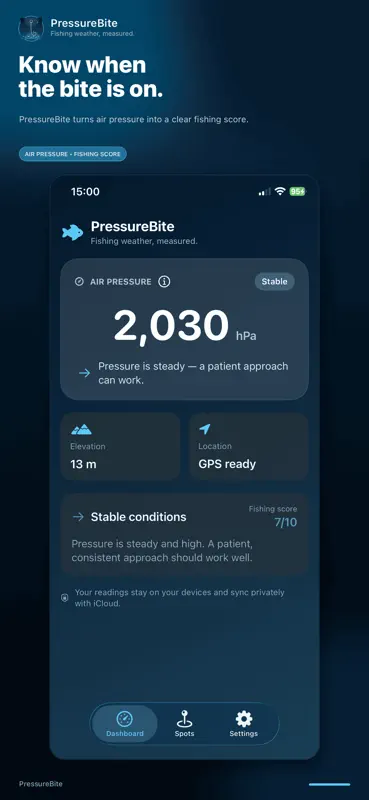 PressureBite Fishing Weather screenshot 1 of 6
