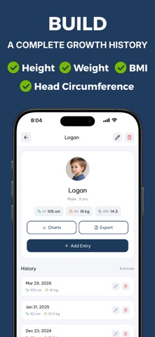 Child Growth Tracker GrowthKit Screenshot 3 of 6