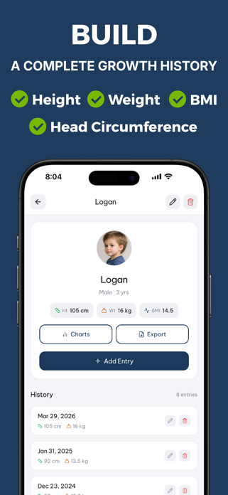 Child Growth Tracker GrowthKit Screenshot 3 of 6