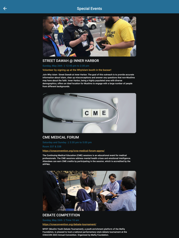 2025 ICNA-MAS Convention iPad screenshot 2 - Lifestyle app