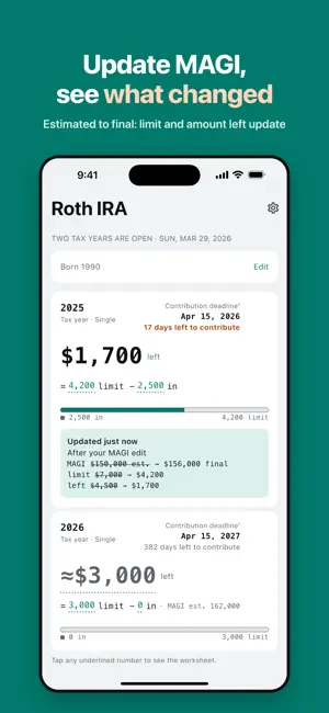 Roth IRA Calculator screenshot 4