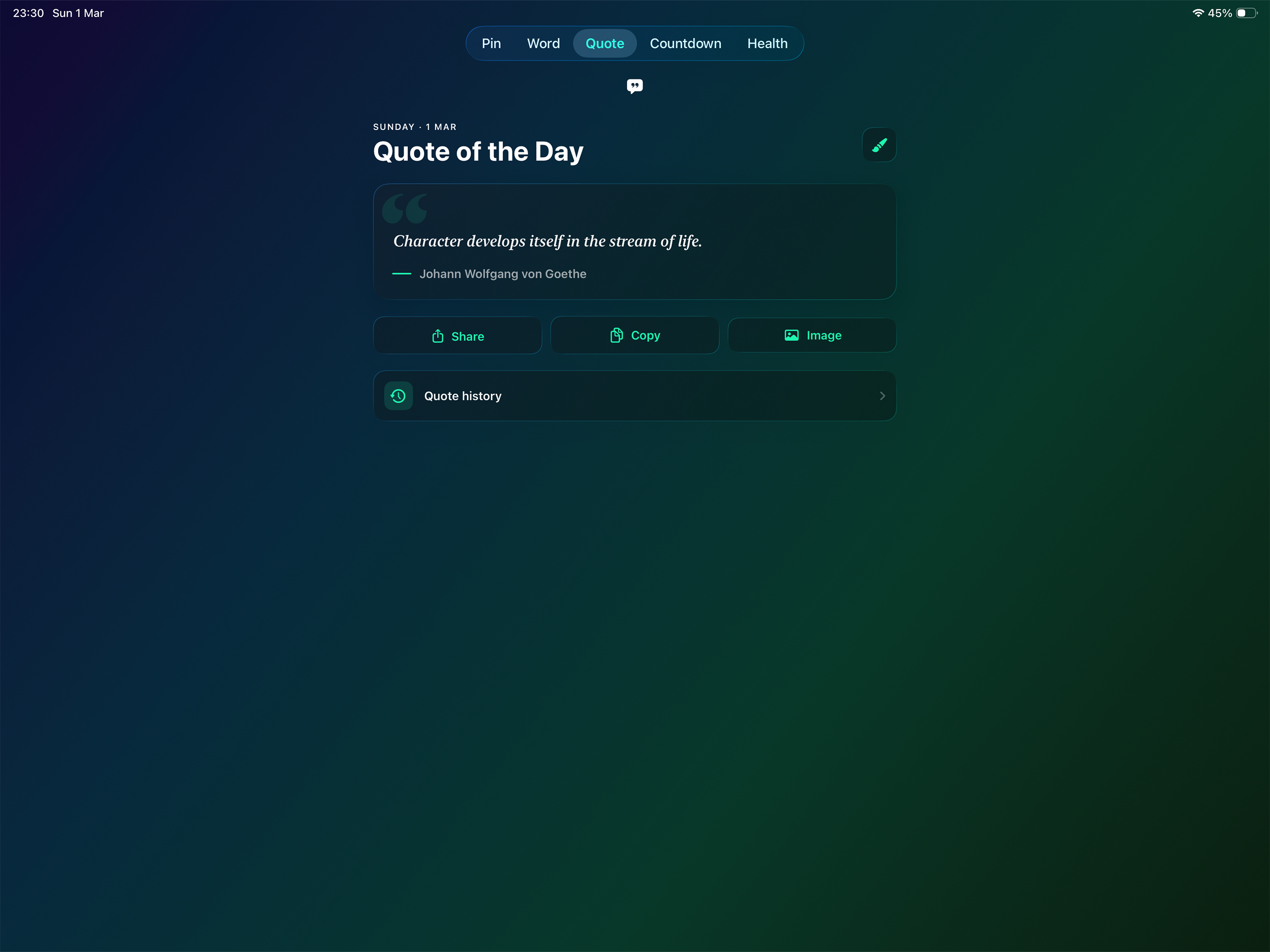 Pin: Minimal Widgets