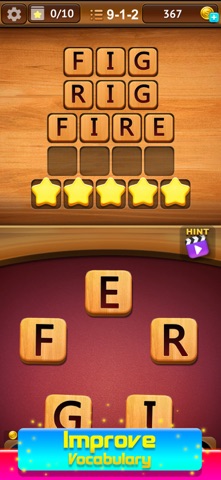 Word Puzzle Game fun Challenge iPhone screenshot