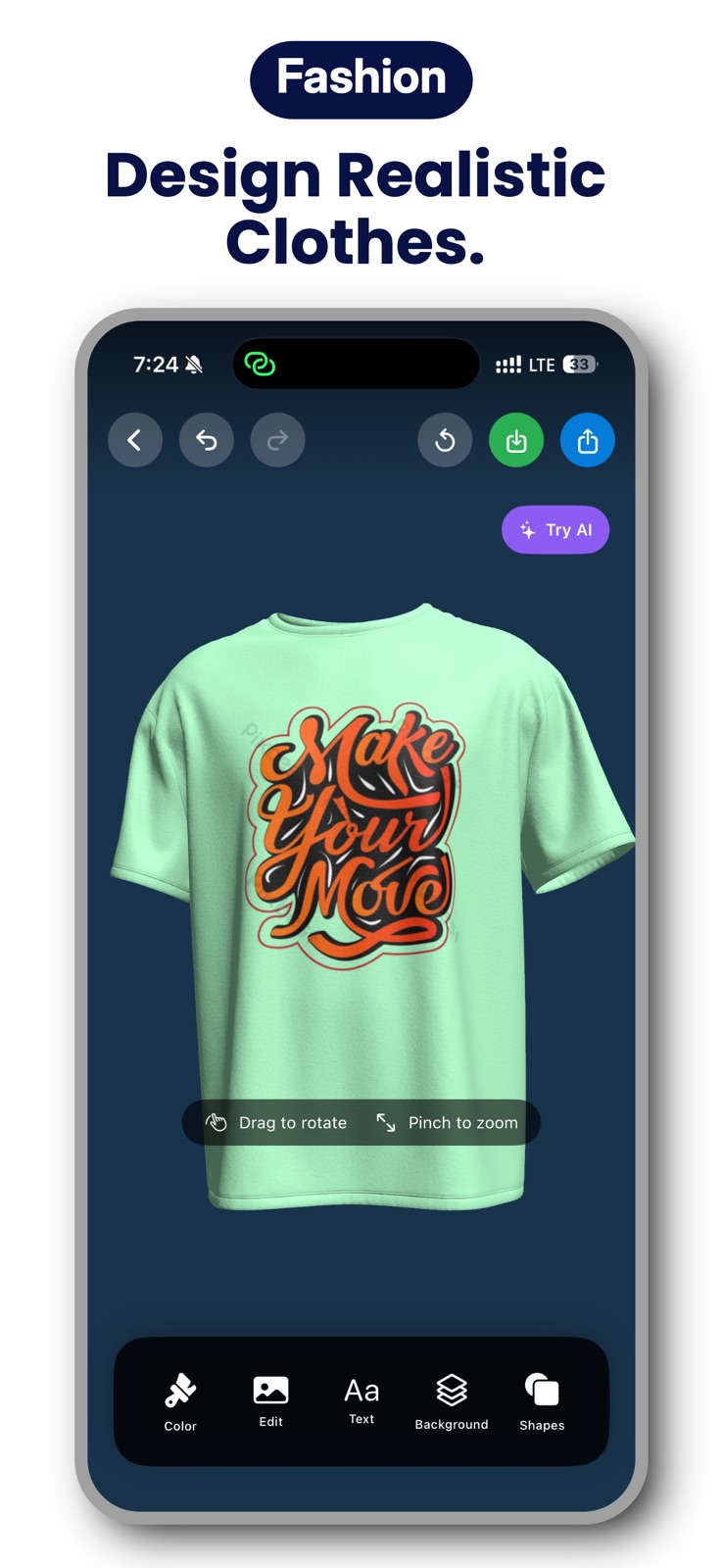 Fashion Design Studio-3DMockup iphone screenshot 1