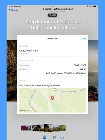 TinyPhoto - Reduce Photo Size iPad screenshot