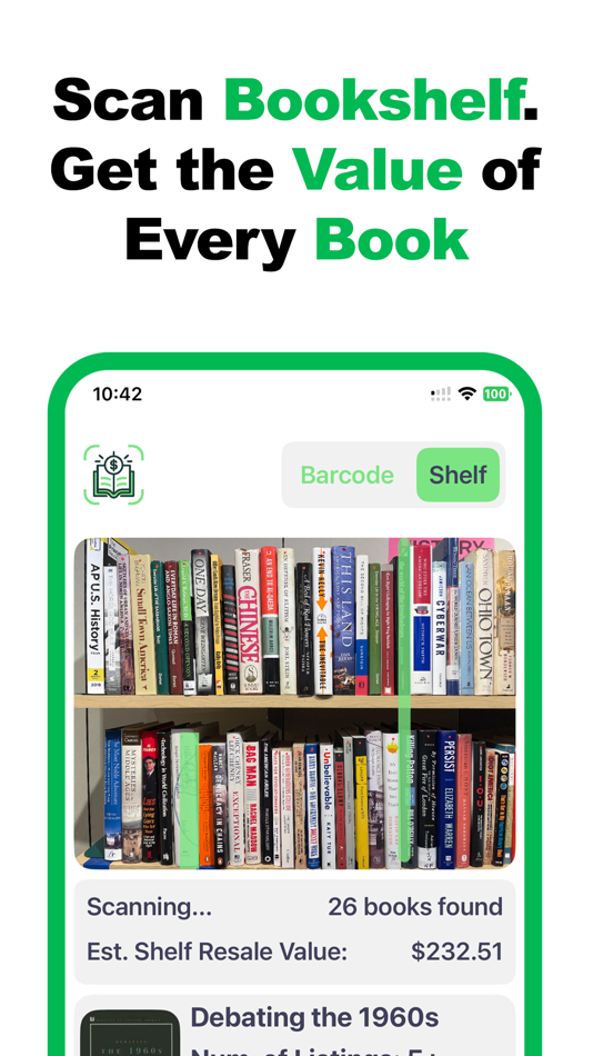 #1. Shelf Scanner. (iOS) 由: Gabe Rogers
