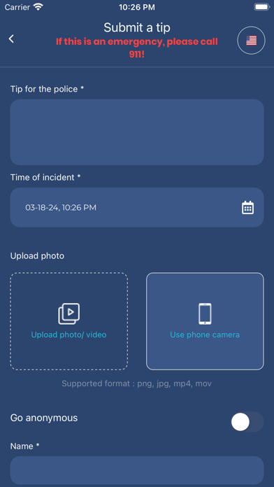 City of Milton GA Police Dept Screenshot