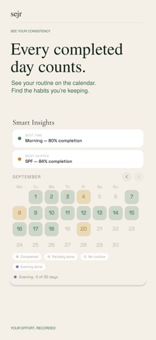 Sejr: Skincare Tracker Screenshot 6 of 7