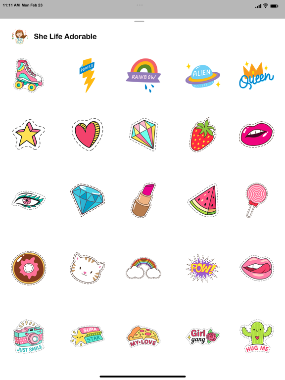 Screenshot #5 pour She Life Adorable Stickers