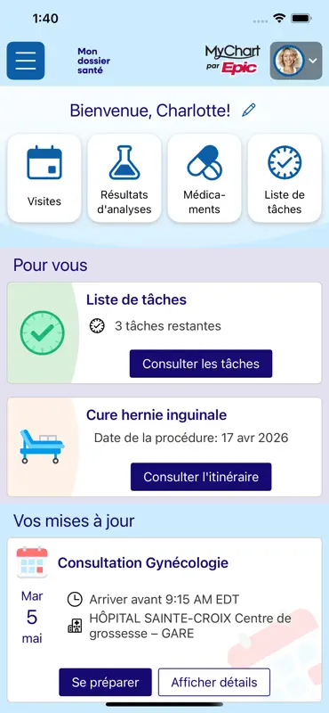 Mon dossier santé screenshot 2 of 5