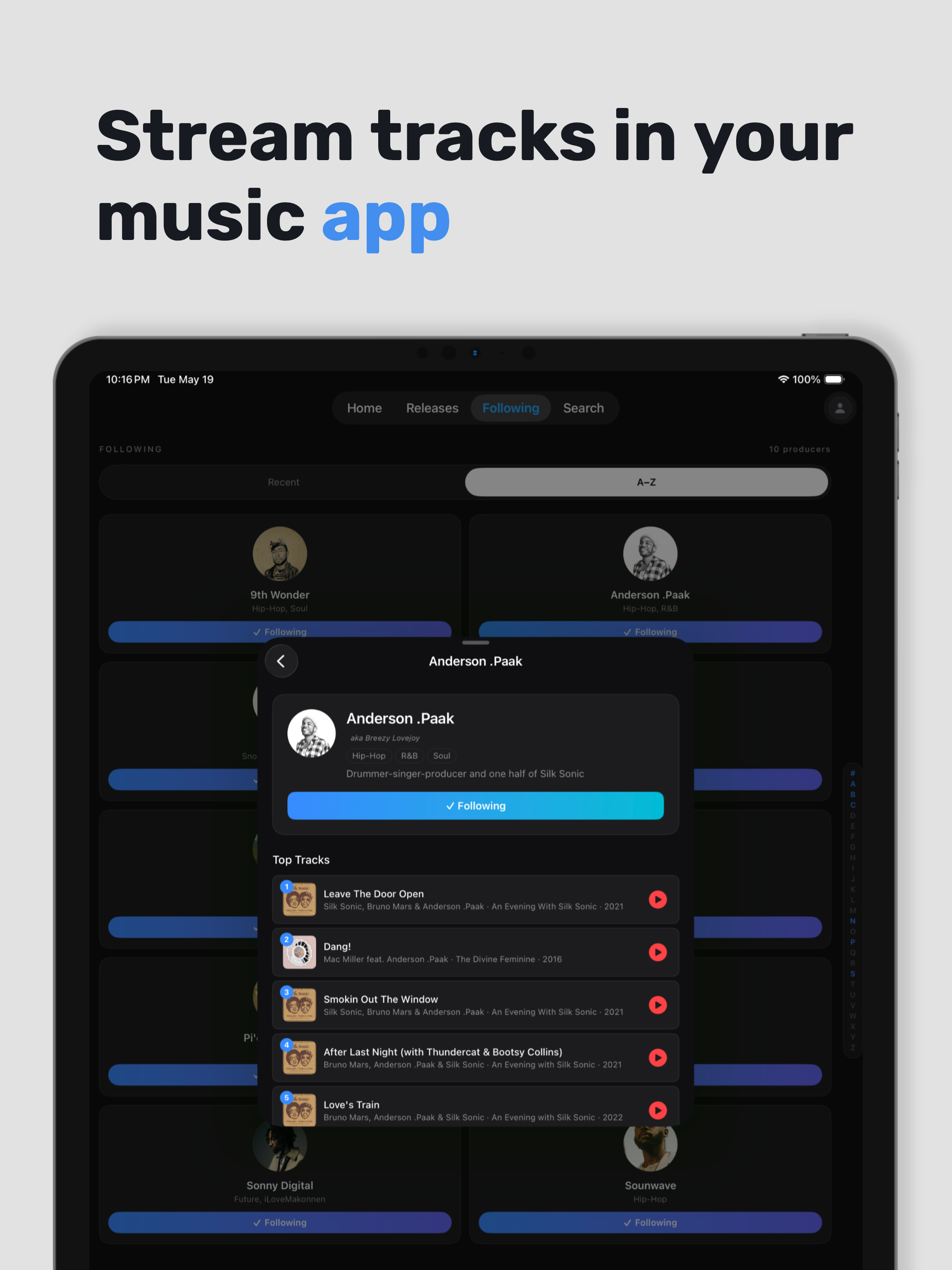 ProducerTrackr: Discover Music