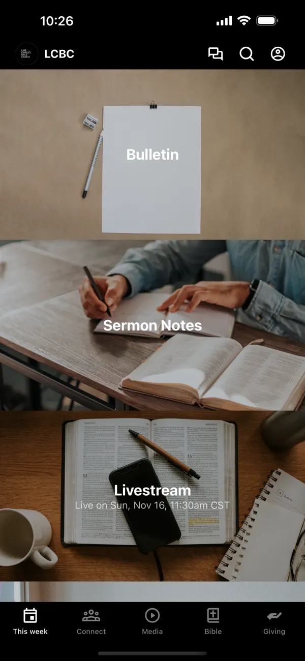 Screenshot #1 pour Lake Charles Bible Church
