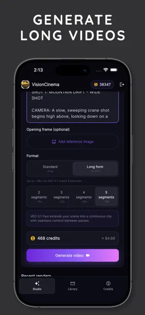 Vision Cinema AI: Movie Maker screenshot 1