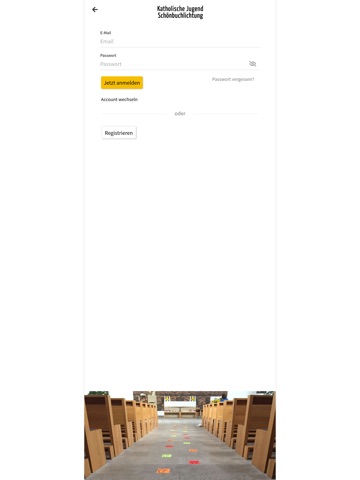 Junge Kirche Schönbuch iPad screenshot
