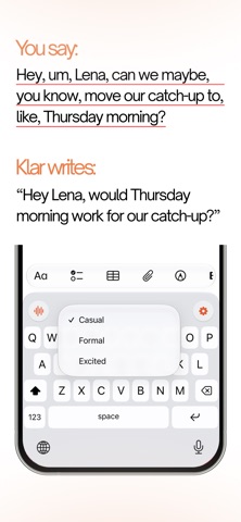 Klar: Voice to Text screenshot