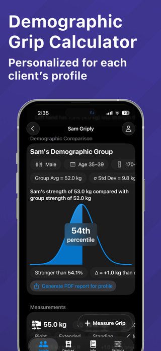 GripMeter Physio - Grip Tester Screenshot 2 of 7