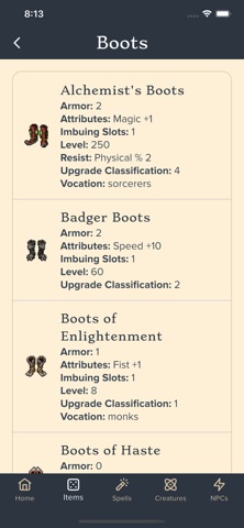 Tibian Almanac screenshot