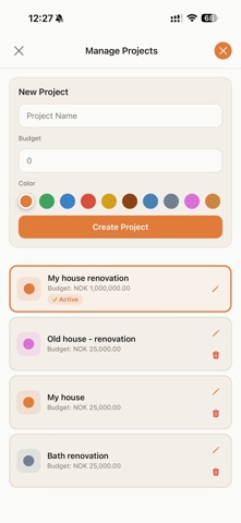 AI Renovation Budget Tracker Screenshot 8 of 10