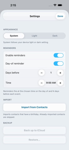App screenshot
