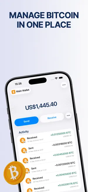 SatPak : Bitcoin Wallet screenshot 1